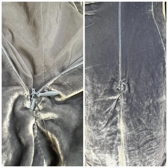 CINQ À SEPT Rebeka Gathered Velvet Mini Dress womens size 4 - Picture 9 of 11